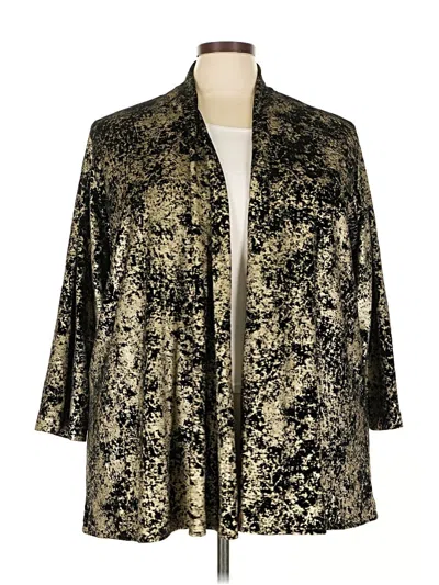 Pre-owned Caroline Rose Kimono In Gold