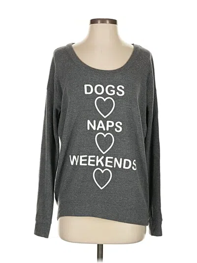 Pre-owned Chaser Sweatshirt In Gray