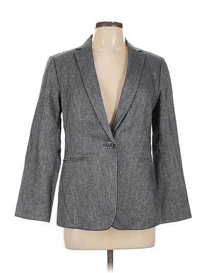 Pre-owned Ann Taylor Blazer Jacket In Gray