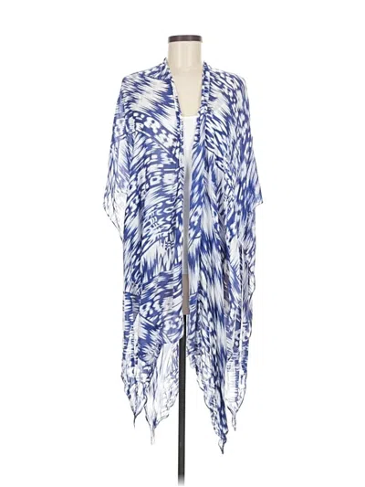 Pre-owned Michael Stars Kimono In Blue