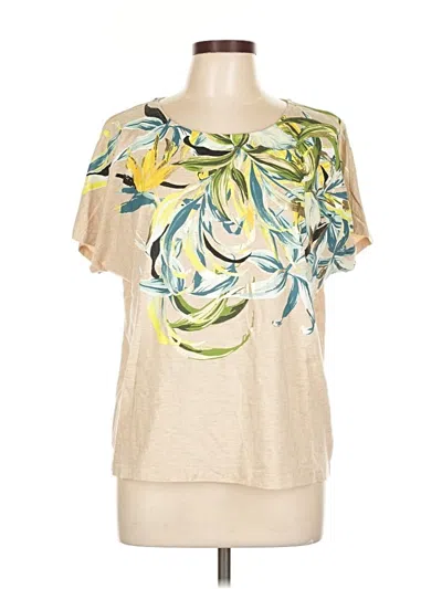 Pre-owned Chico's Short Sleeve T-shirt In Brown