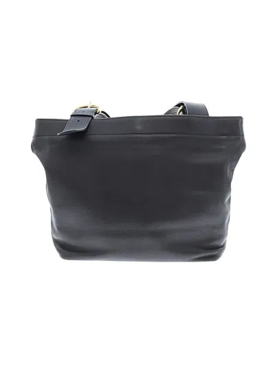 Pre-owned Coach Leather Tote Bag In Black