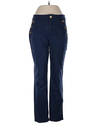 Pre-owned Saint + Sofia Casual Pants In Blue