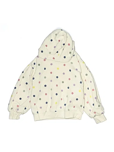 Pre-owned Baby Gap Kids' Pullover Hoodie In White