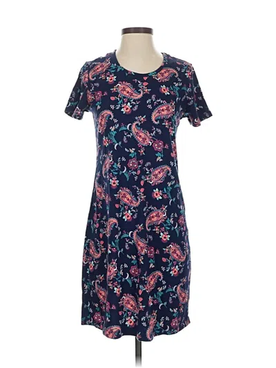 Pre-owned Lands' End Casual Dress In Blue