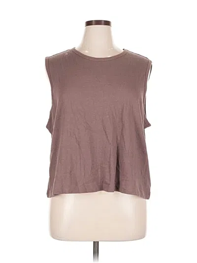 Pre-owned Gap Sleeveless T-shirt In Brown