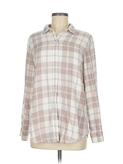 Pre-owned Banana Republic Factory Store Long Sleeve Button Down Shirt In Brown