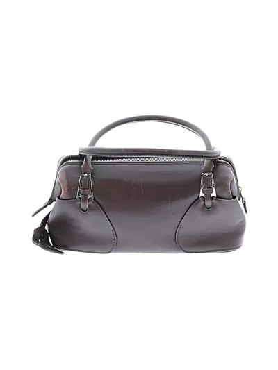 Pre-owned Bally Leather Shoulder Bag In Brown