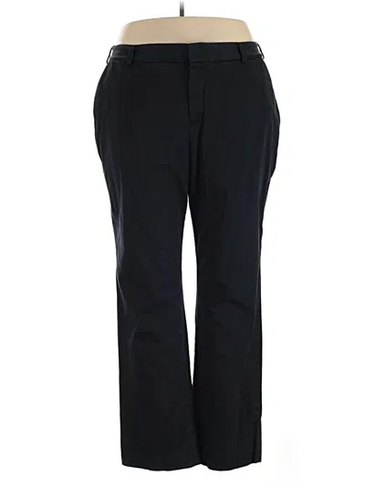 Pre-owned Lands' End Casual Pants In Black