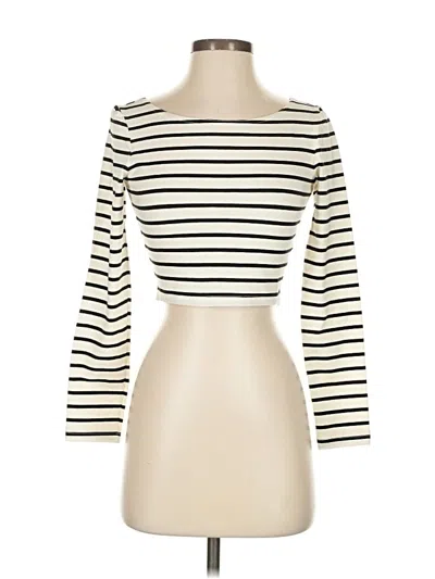 Pre-owned Laundry By Shelli Segal Long Sleeve Turtleneck In White