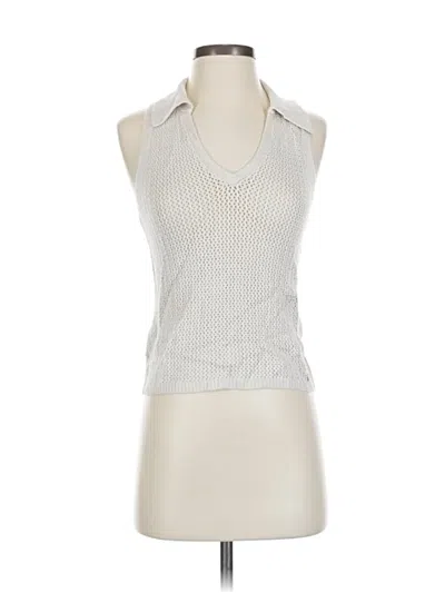 Pre-owned Dkny Jeans Sweater Vest In Silver