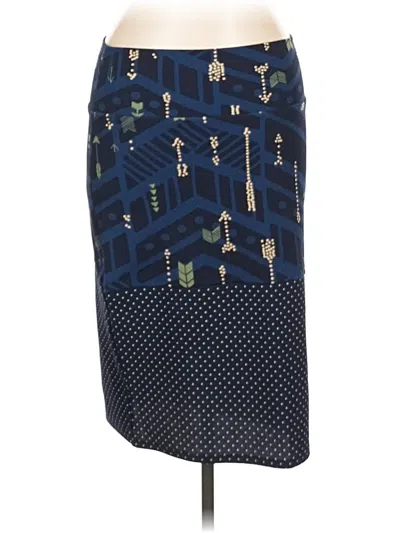 Pre-owned Lularoe Casual Skirt In Blue