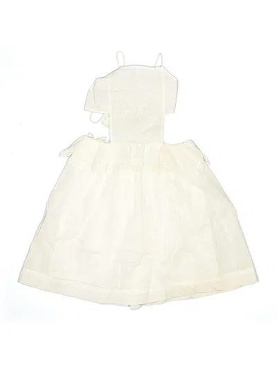 Pre-owned Nellystella Kids' Dress In White