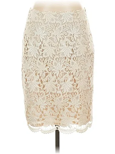 Pre-owned Ann Taylor Formal Skirt In White