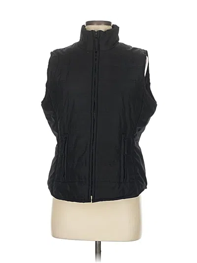 Pre-owned Sjb Active By St. John's Bay Cardigan Sweater In Black