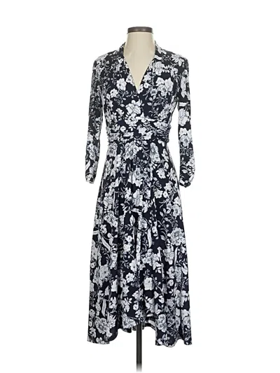 Pre-owned Perceptions Casual Dress In Blue