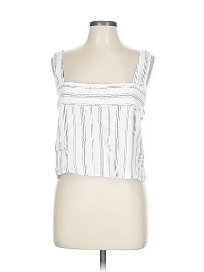 By Anthropologie Tube Top White Square Neckline Tops In White
