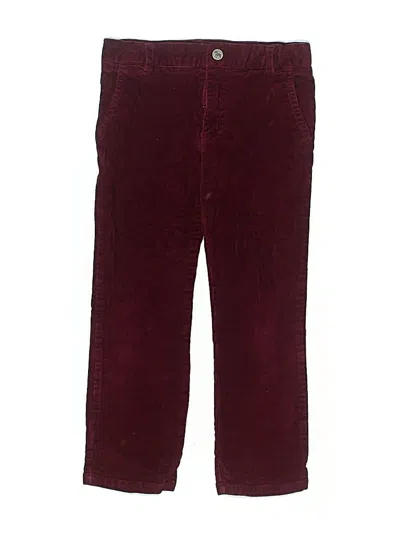Pre-owned Frenchi Kids' Casual Pants In Burgundy