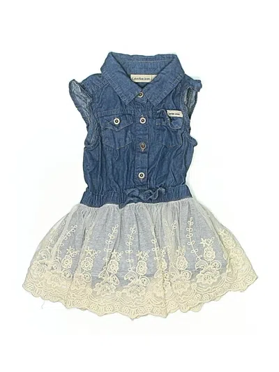 Pre-owned Calvin Klein Jeans Est.1978 Babies' Calvin Klein Jeans Dress In Blue