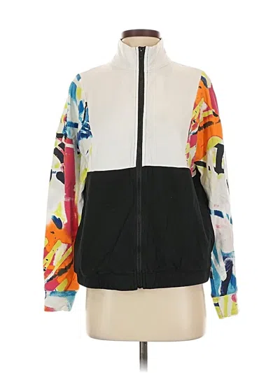 Pre-owned New York And Company Track Jacket In Black