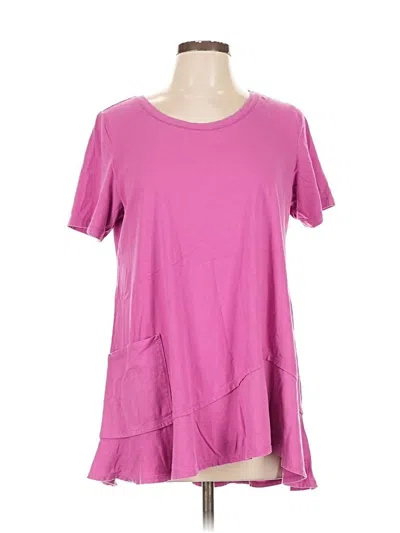 Pre-owned Logo By Lori Goldstein Short Sleeve T-shirt In Pink