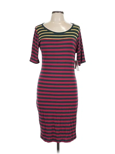 Pre-owned Lularoe Casual Dress In Burgundy