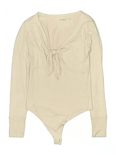Pre-owned Abercrombie & Fitch Bodysuit In White