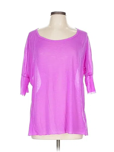 Pre-owned Calvin Klein Performance 3/4 Sleeve T-shirt In Purple