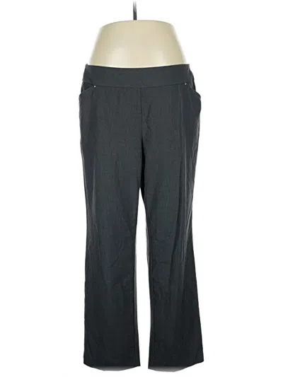 Pre-owned Roz & Ali Dress Pants In Gray