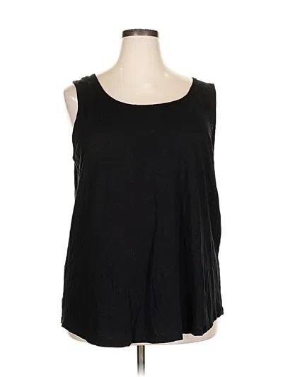 Pre-owned Torrid Sleeveless Top Black Scoop Neck Tops