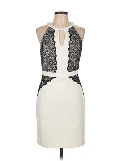 Pre-owned Guess Cocktail Dress In White