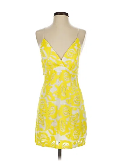 Pre-owned Maeve By Anthropologie Cocktail Dress In Yellow