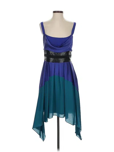 Pre-owned Halston Heritage Cocktail Dress In Blue