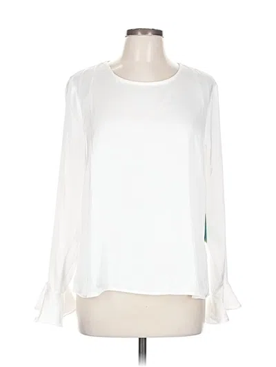 Cece Long Sleeve Blouse In White