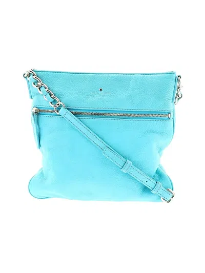 Pre-owned Kate Spade New York Leather Crossbody Bag In Blue