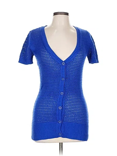 Pre-owned Aéropostale Cardigan Sweater In Blue