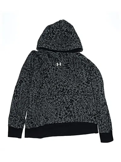 Pre-owned Under Armour Kids' Pullover Hoodie In Black