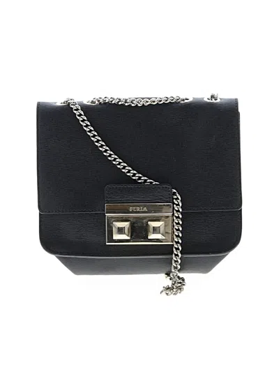 Pre-owned Furla Crossbody Bag In Black
