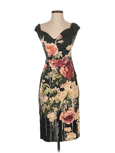 Pre-owned Asos Design Cocktail Dress In Black