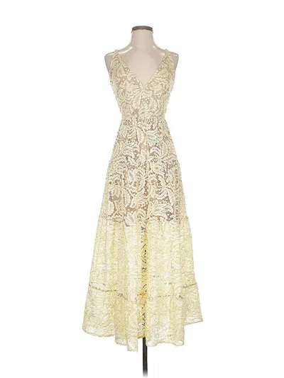 Pre-owned Dress The Population Cocktail Dress In White