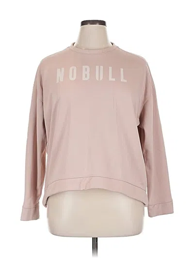 Pre-owned Nobull Sweatshirt In Pink