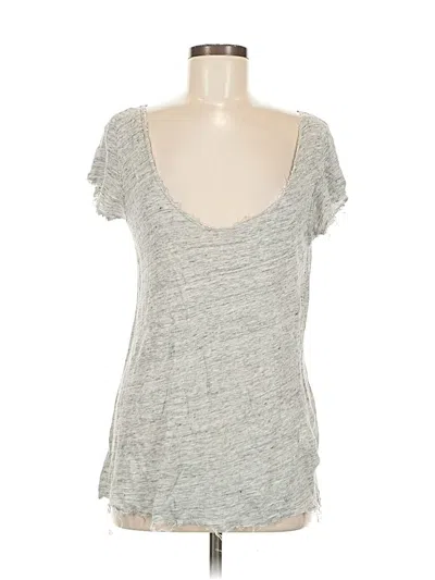 Pre-owned Brandy Melville Short Sleeve T-shirt In Gray