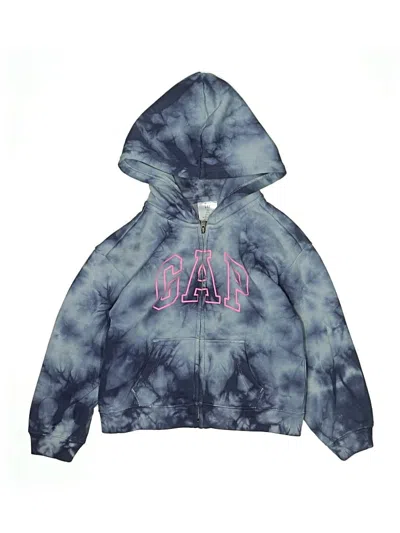 Pre-owned Baby Gap Kids' Zip Up Hoodie In Blue