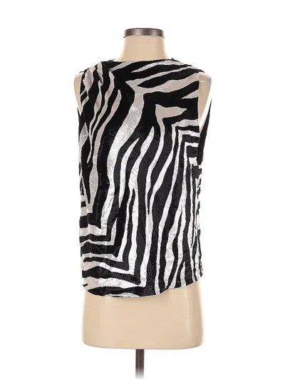 Pre-owned Michelle Mason Sleeveless Blouse In White