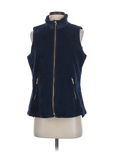 Pre-owned Crown & Ivy Vest In Blue