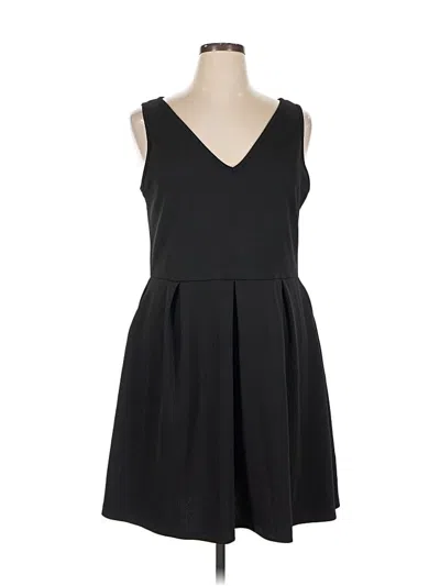 Pre-owned 24seven Comfort Apparel Casual Dress In Black