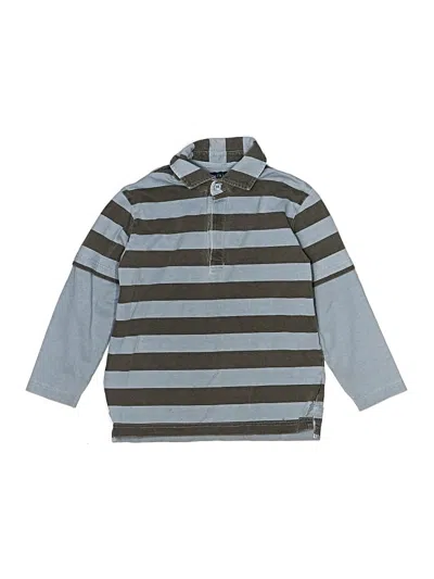 Pre-owned Mini Boden Kids' Long Sleeve Top Gray Tops