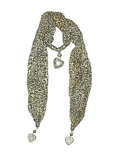 Pre-owned Unbranded Scarf In Brown