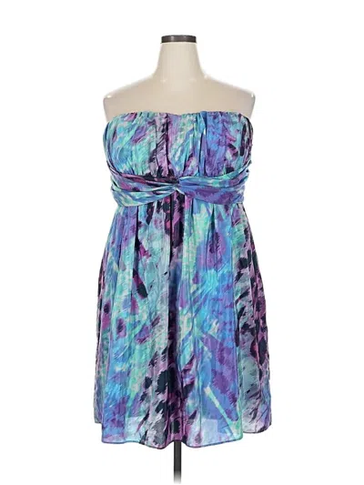 Pre-owned Jessica Simpson Cocktail Dress In Blue