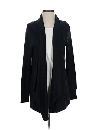 Pre-owned Athleta Cardigan Sweater In Black
